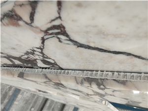 Calacatta Viola Marble Laminated With Honeycomb Panel